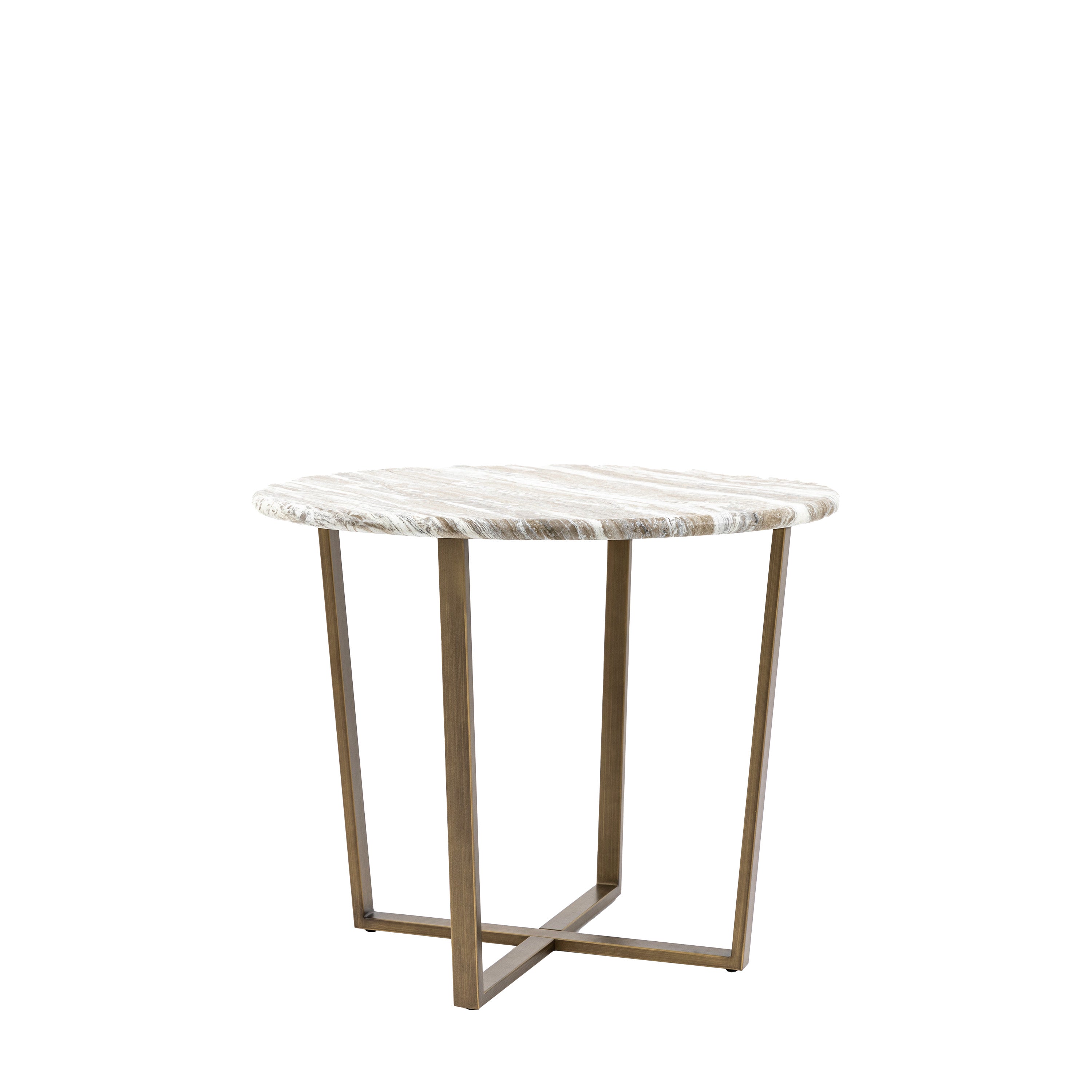 Bilbao Gold & White/Green Marble Effect Round Dining Table | 2 Seater